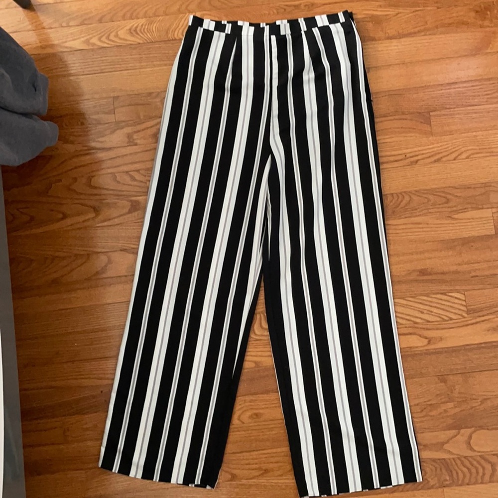 Forever21 Striped Straight Leg Pants